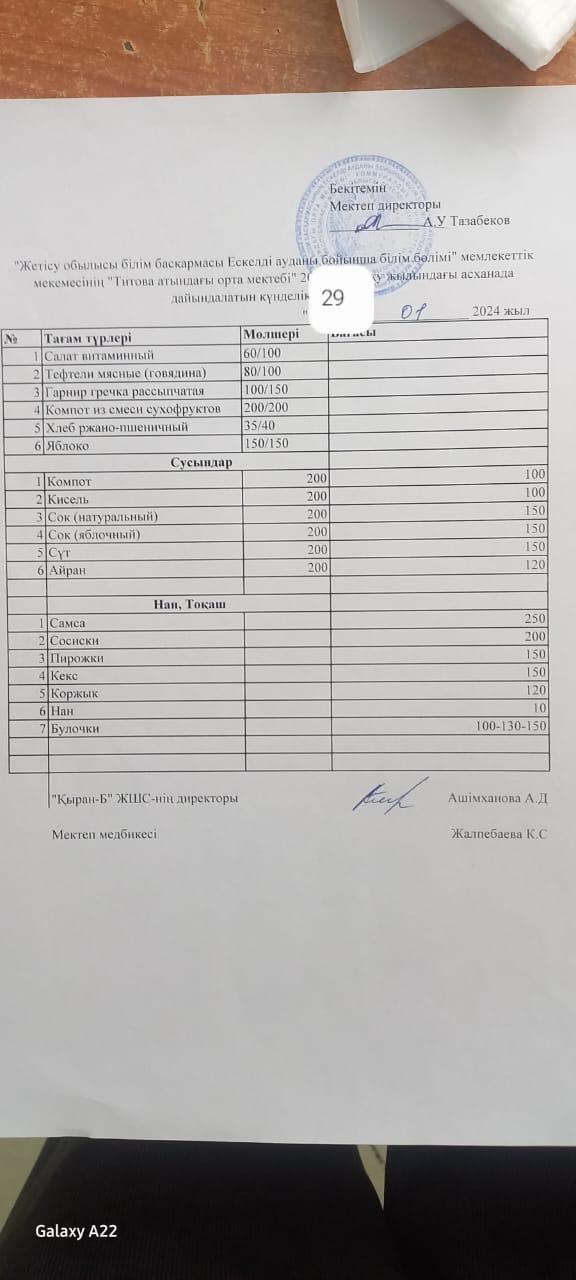 Ас мәзірі