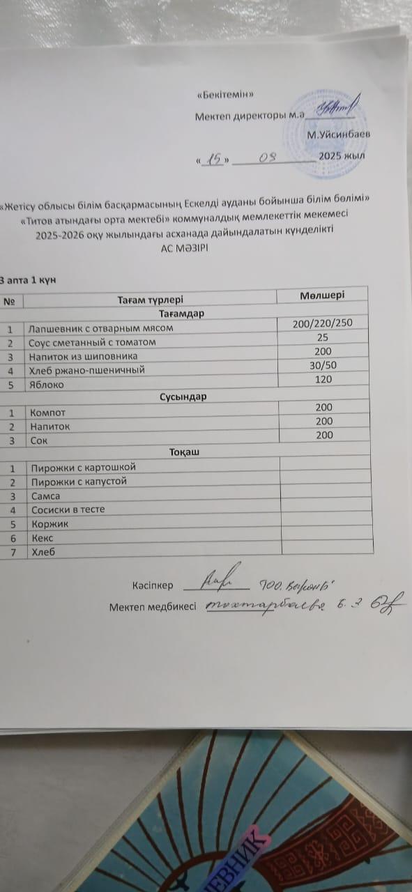 Ас мәзірі